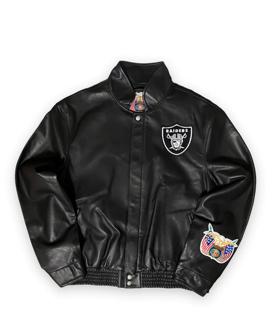 LAS VEGAS RAIDERS FULL LEATHER JACKET