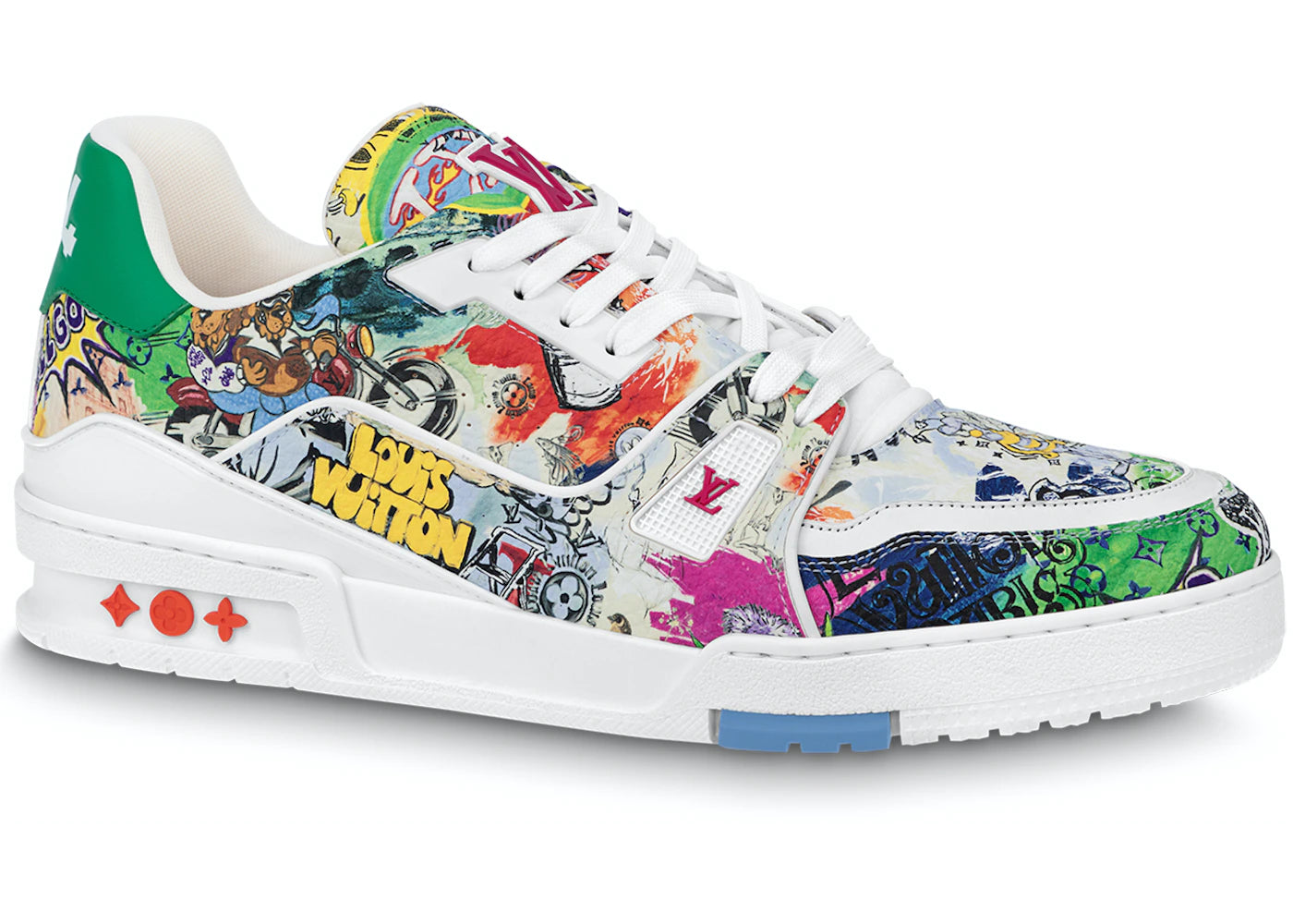 Louis Vuitton LV Trainer Comic Motifs Multi