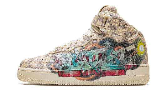 Louis Vuitton Nike Air Force 1 Mid By Virgil Abloh Graffiti