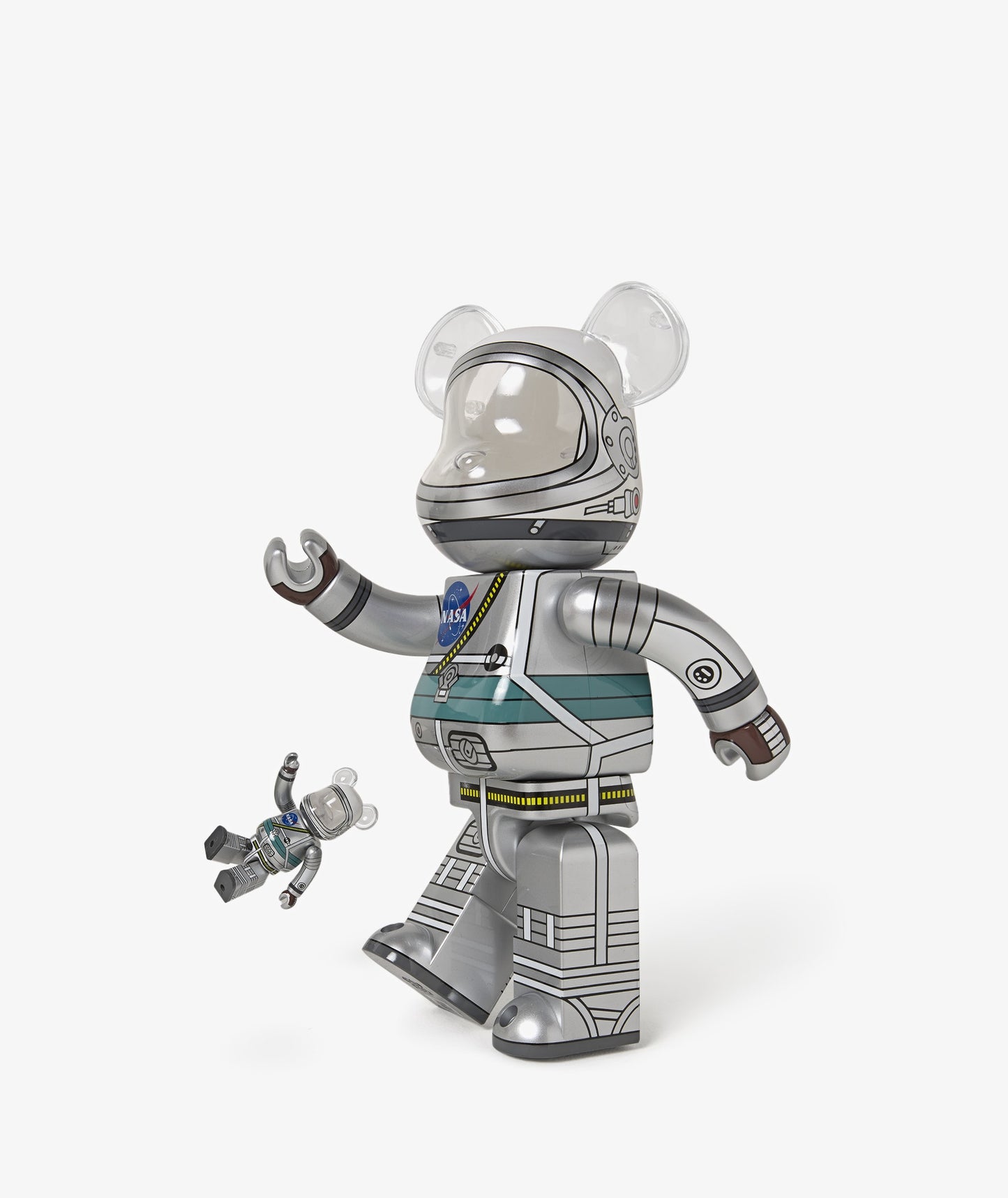Bearbrick Nasa Hush Ver. 100% & 400% Set