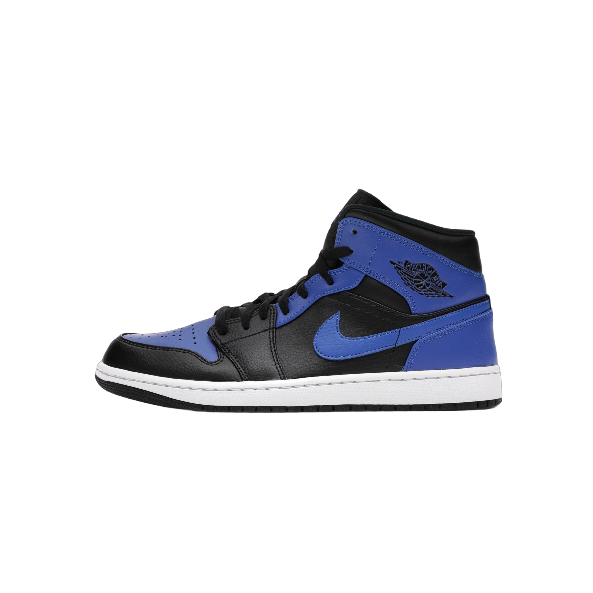 Air Jordan 1 Mid Hyper Royal Tumbled Leather