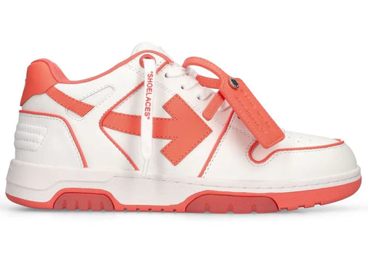 OFF-WHITE Out Of Office Low Outlined White Coral Red