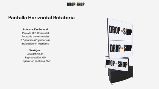 Pantalla LED Horizontal Rotatoria