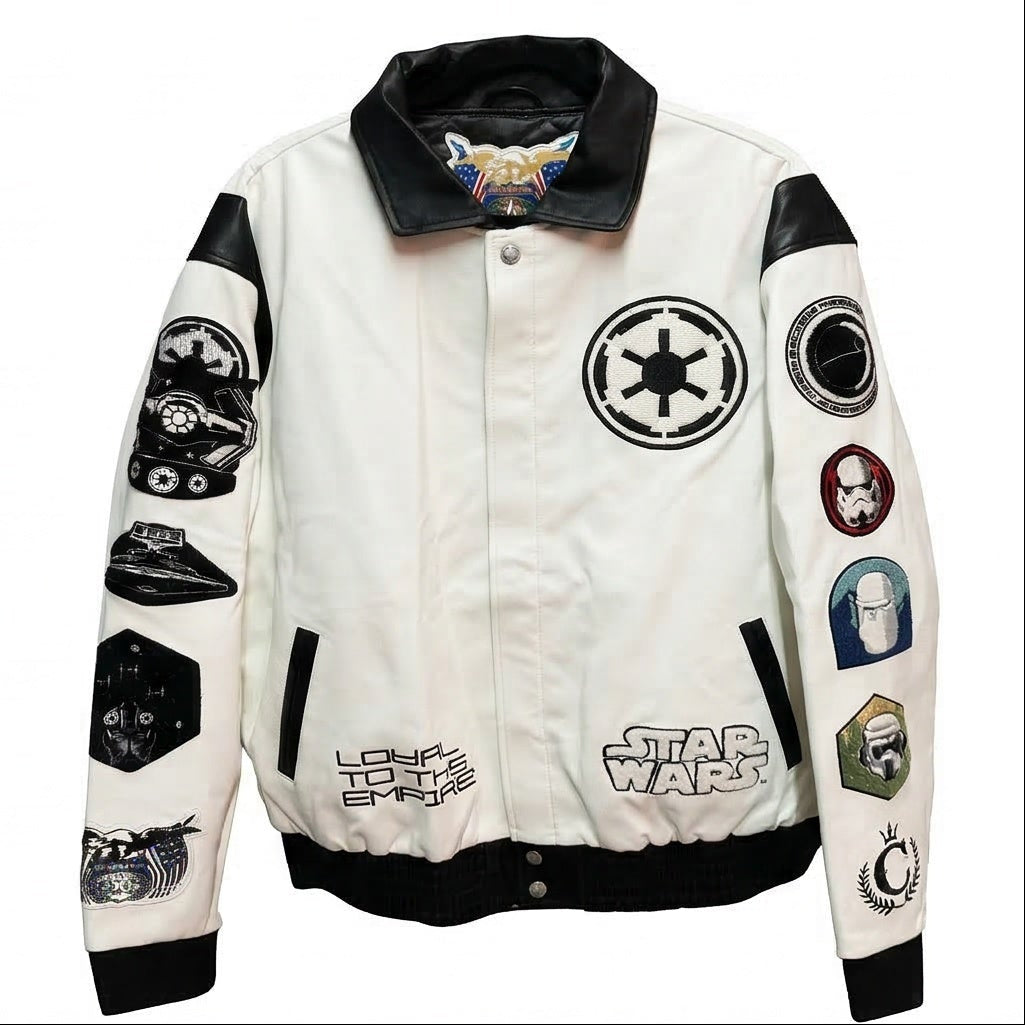 Jeff Hamilton Star Wars Leather Jacket Black White