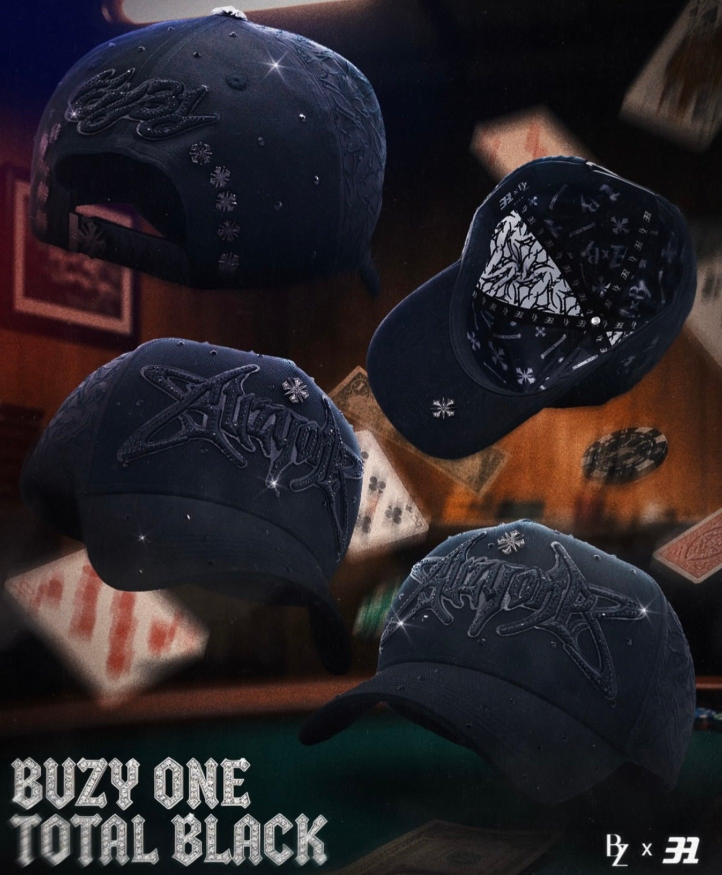Gorra Baez X 31 Hats Buzyone -  Buzy One Total Black (PREVENTA)