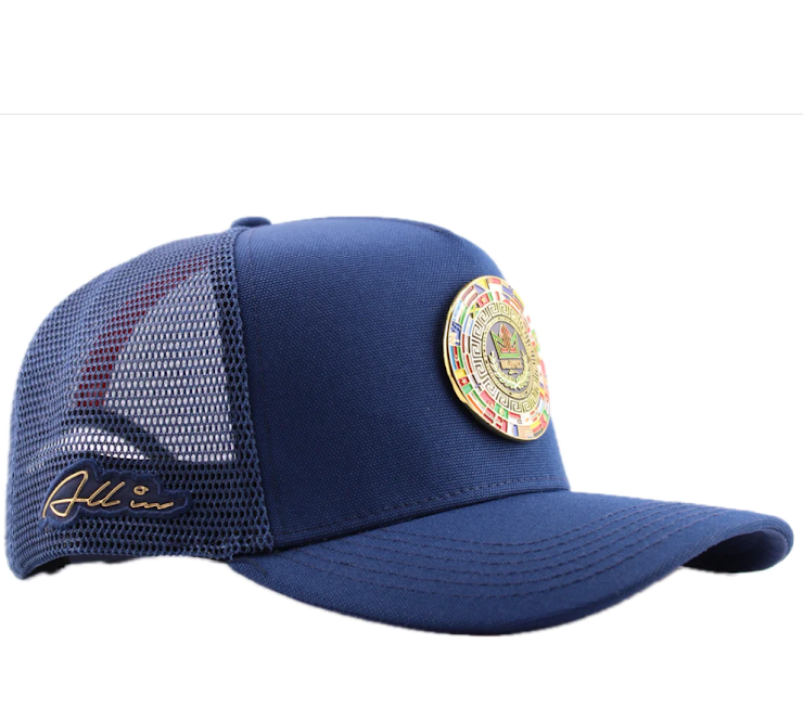 GORRA ALL IN CHAVEZ PIN AZUL CURVA