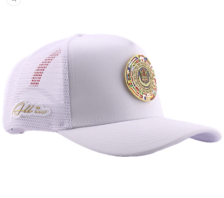 GORRA ALL IN CHAVEZ PIN BLANCA CURVA