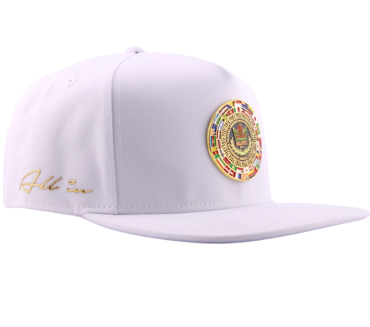 GORRA ALL IN CHAVEZ PIN BLANCA PLANA