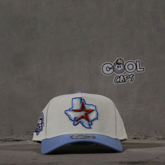 GORRA NEW ERA TEXAS BEIGE BLUE ADJUSTABLE