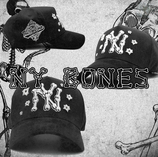 GORRA 31 HATS "YANKEES BONES" BLACK (FULL SET)