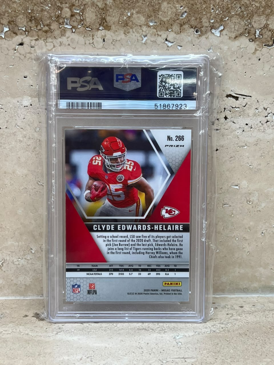 2020 Panini Mosaic #266 Clyde Edwards-Helaire No Huddle Silver
