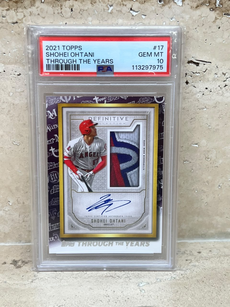 2021 Topps Through the Years Shohei Ohtani TTY-17 PSA 10 GEM MT