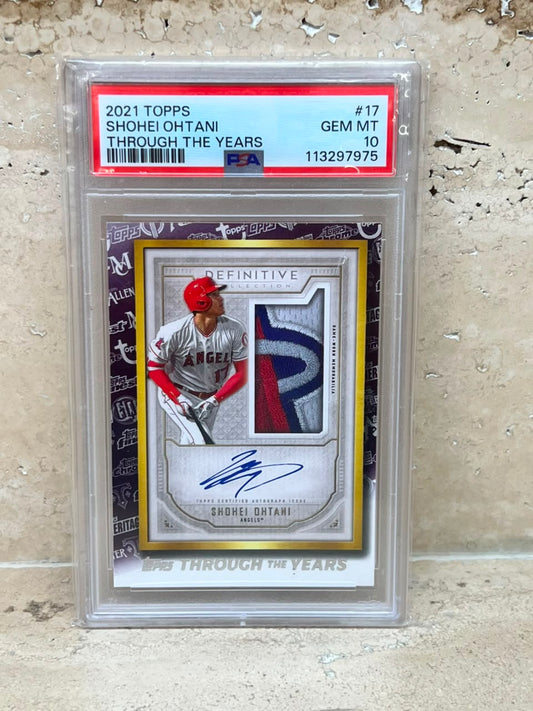 2021 Topps Through the Years Shohei Ohtani TTY-17 PSA 10 GEM MT
