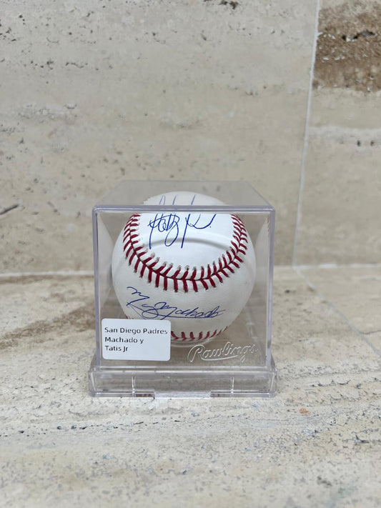 Pelota Oficial Firmada por Fernando Tatis Jr. y Manny Machado