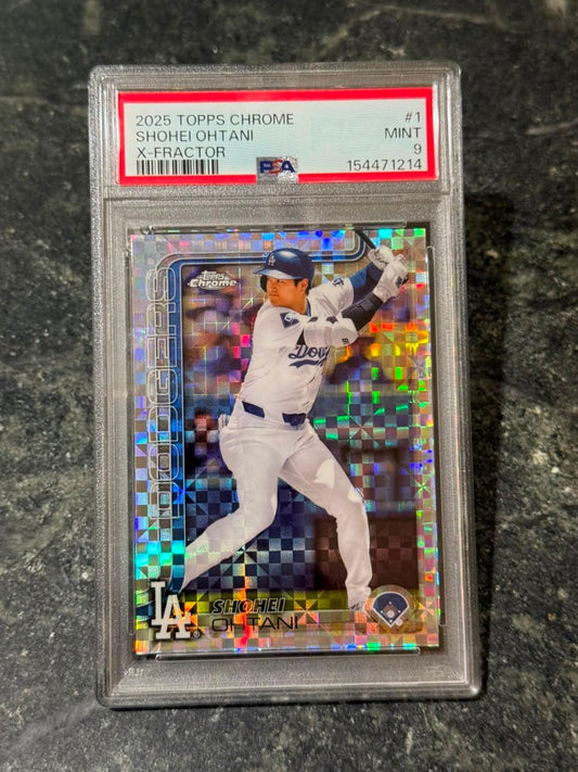 Shohei Ohtani 2025 Topps Chrome X-Fractor