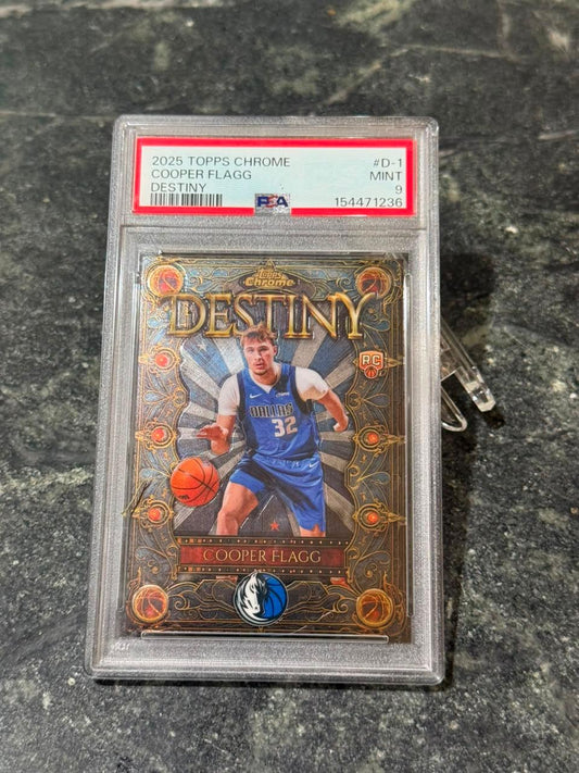 Cooper Flagg 2025 Topps Chrome Destiny Rookie Card