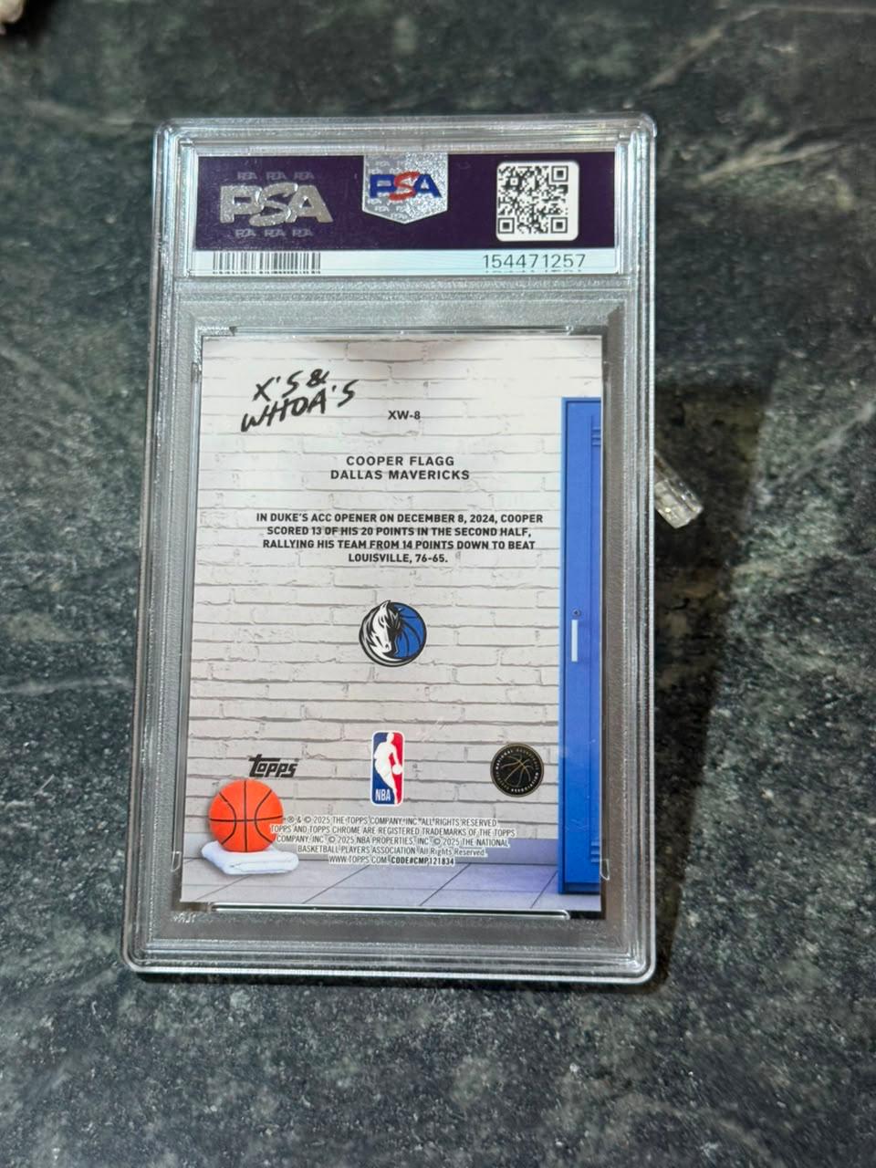 Cooper Flagg 2025 Topps Chrome X´s And Whoa´s Rookie Card