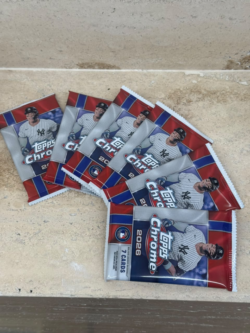 2026 Topps Chrome Baseball – Sobre Individual | 7 Cards