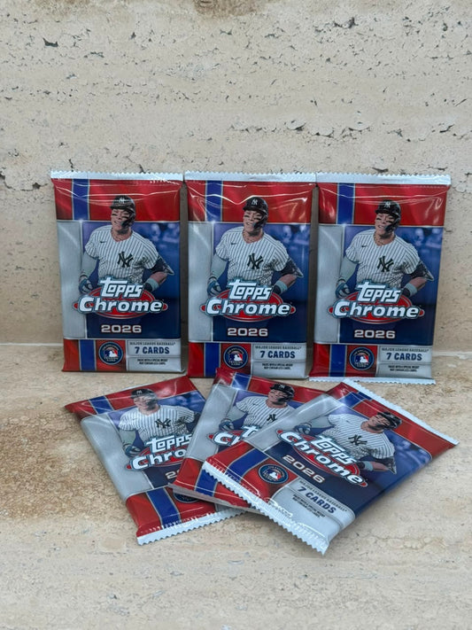 2026 Topps Chrome Baseball – Sobre Individual | 7 Cards