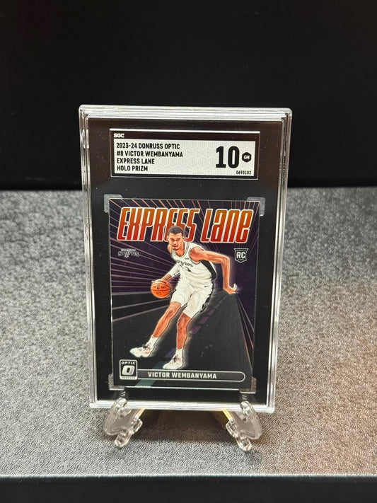 Victor Wembanyama 2023-24 Donruss Optic Express Lane Rookie Card