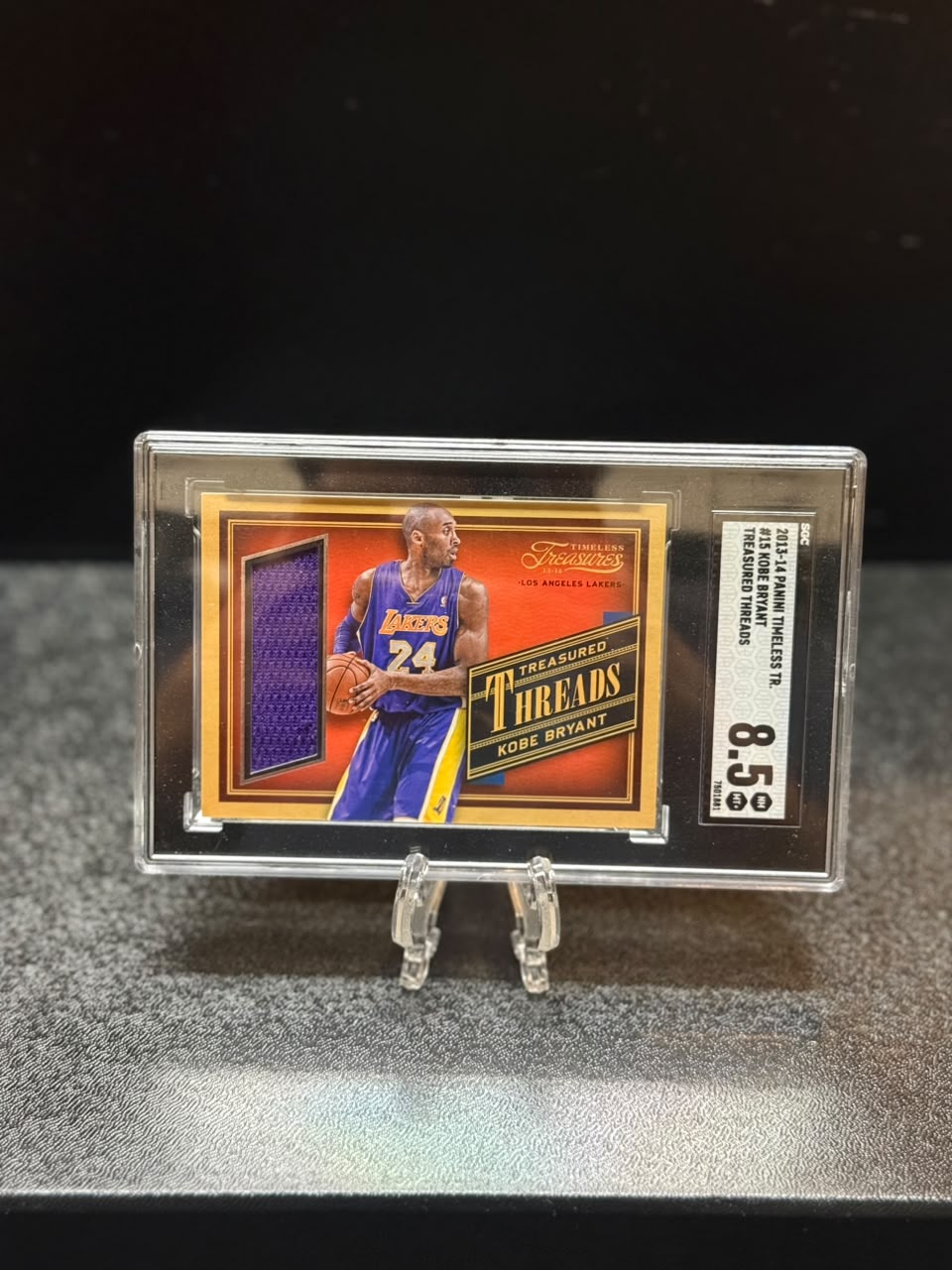 Kobe Bryant 2013-14 Panini Timeless Treasures Game Worn Patch