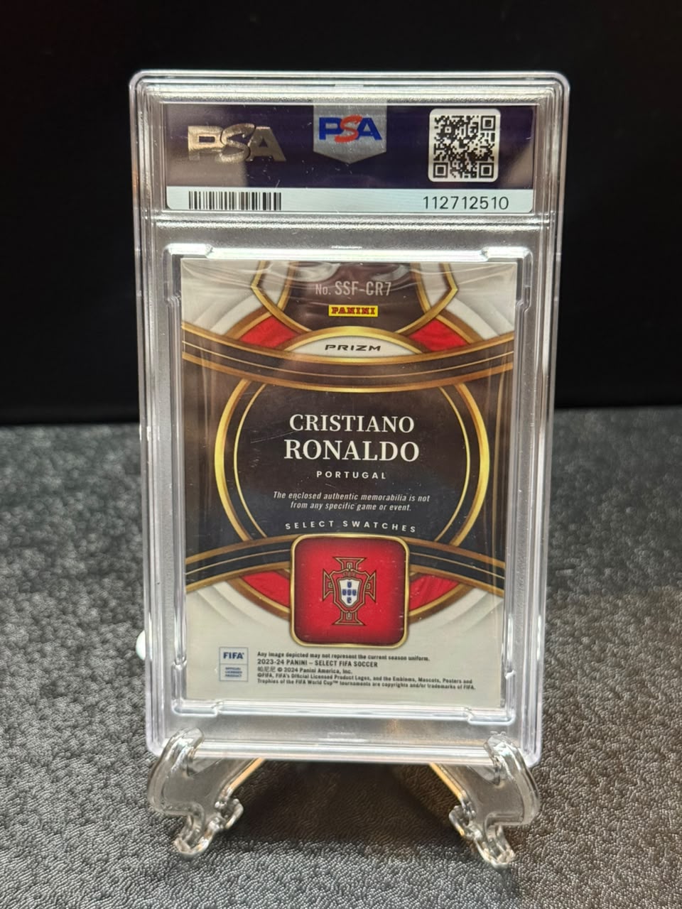 Cristiano Ronaldo 2023-24 Panini Select FIFA Swatch Patch