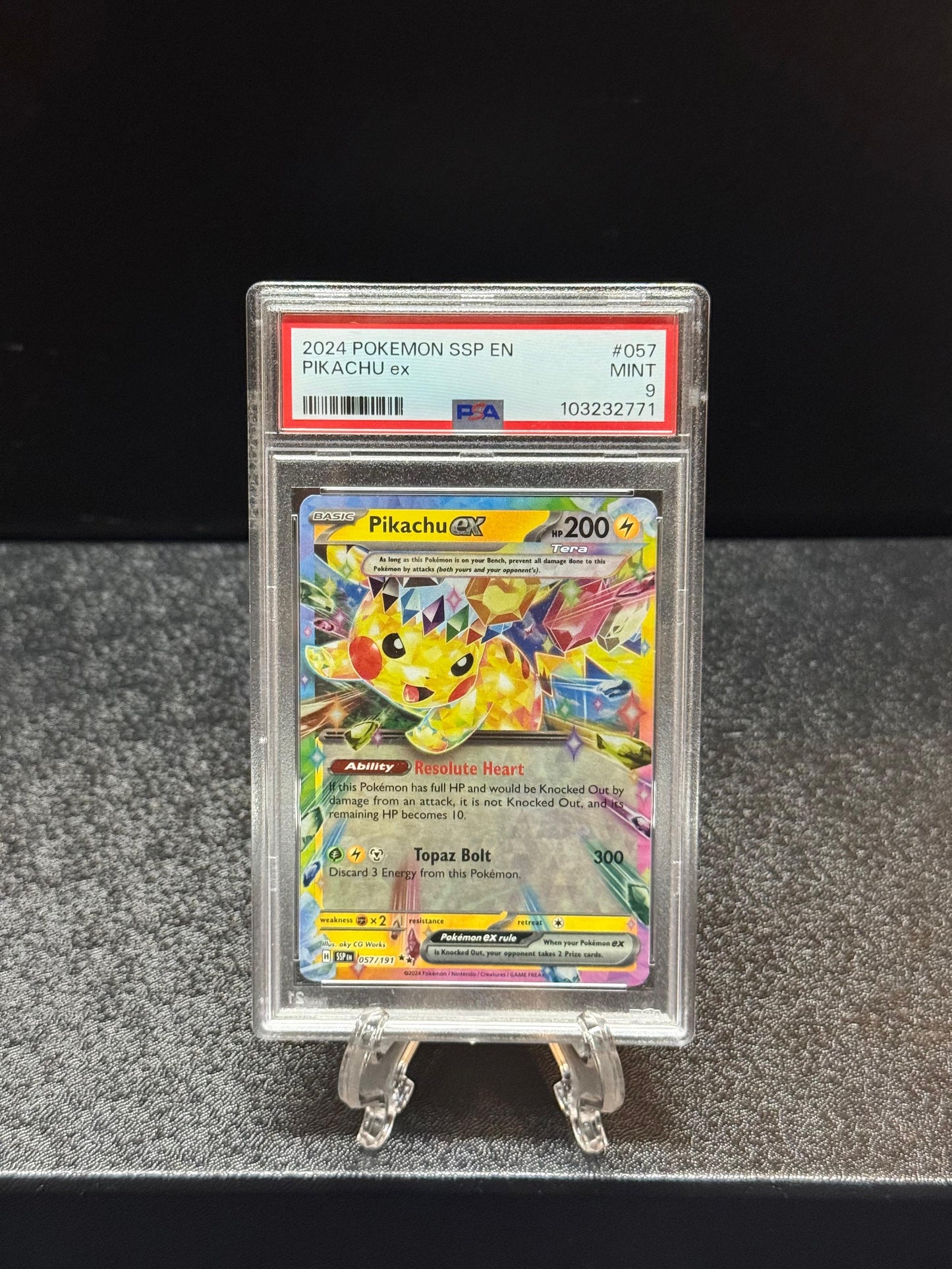 Pikachu Ex 2024 Pokemon Surgin Sparks Holo