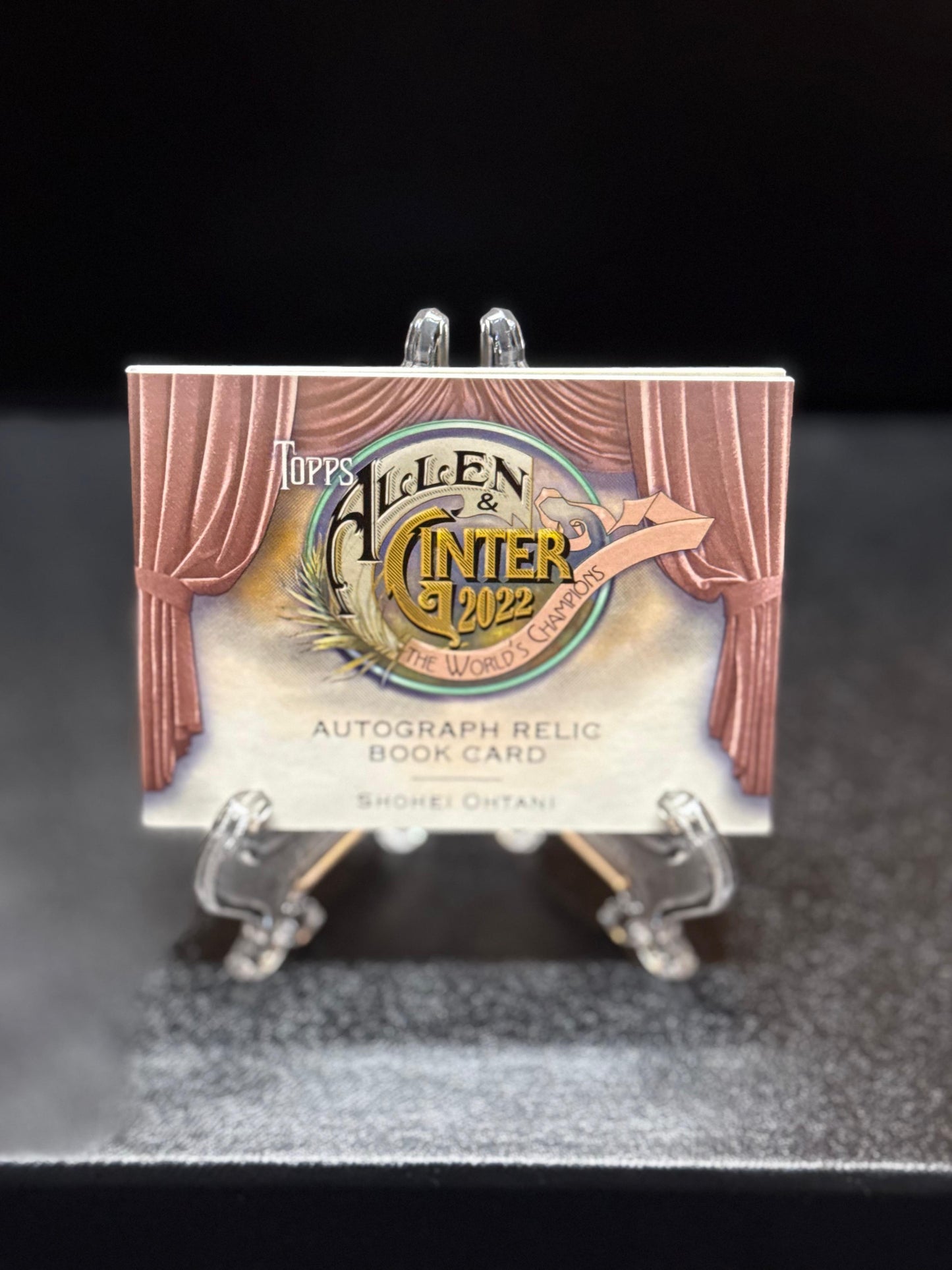 Shohei Ohtani 2022 Topps Allen & Ginter Auto Relic Booklet Bat