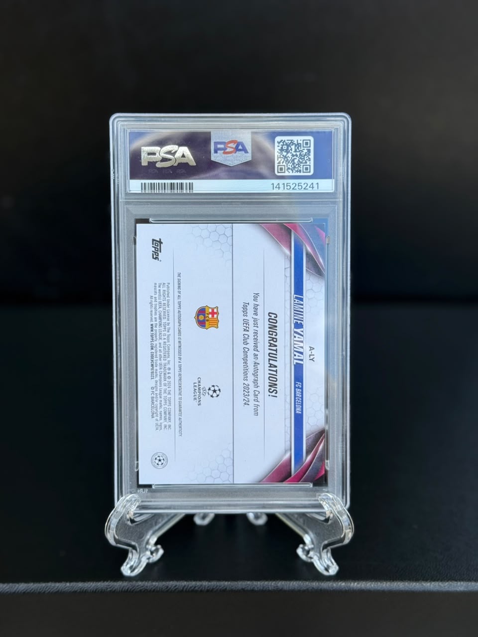 Lamine Yamal 2023-24 Topps UEFA Club Competitions Rookie Autograph