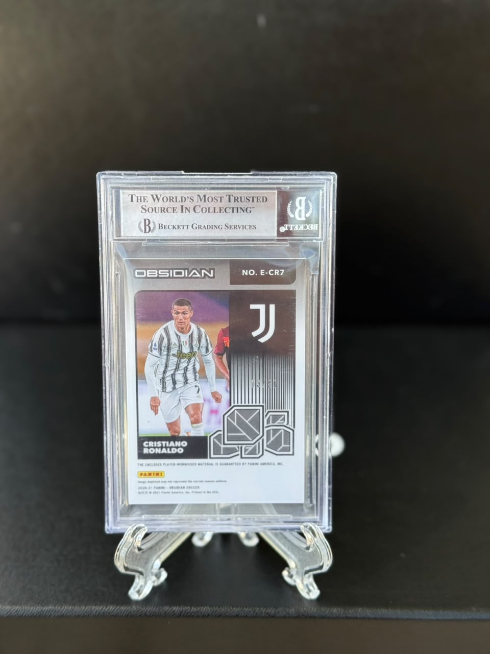 Cristiano Ronaldo 2020 Panini Obsidian Eruption Relics /50