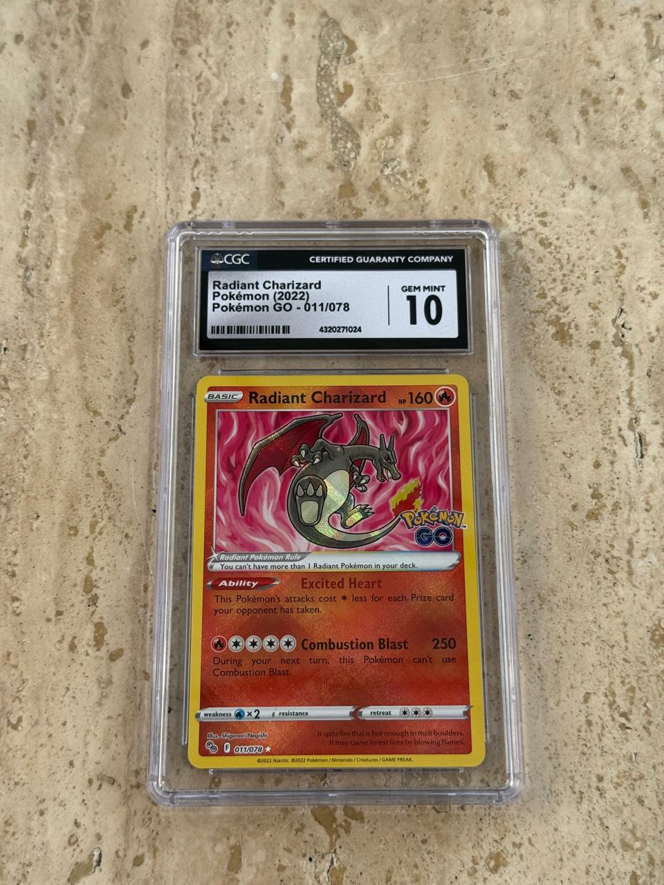 Charizard 2022 Pokemon Sword & Shield GO Radiant Rare Holo