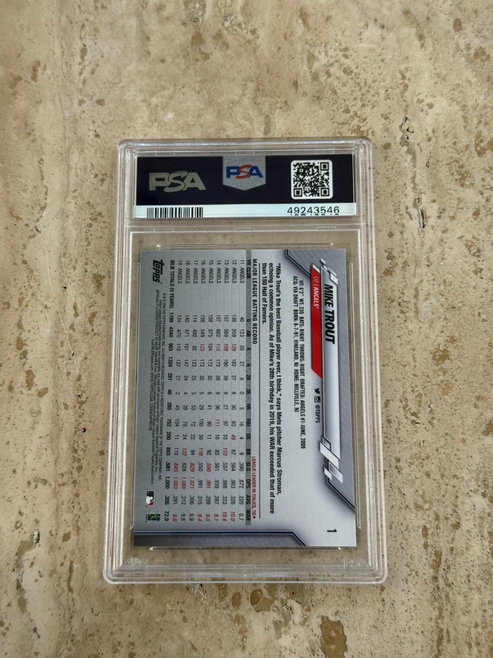 Mike Trout 2020 Topps On-Demand 3D