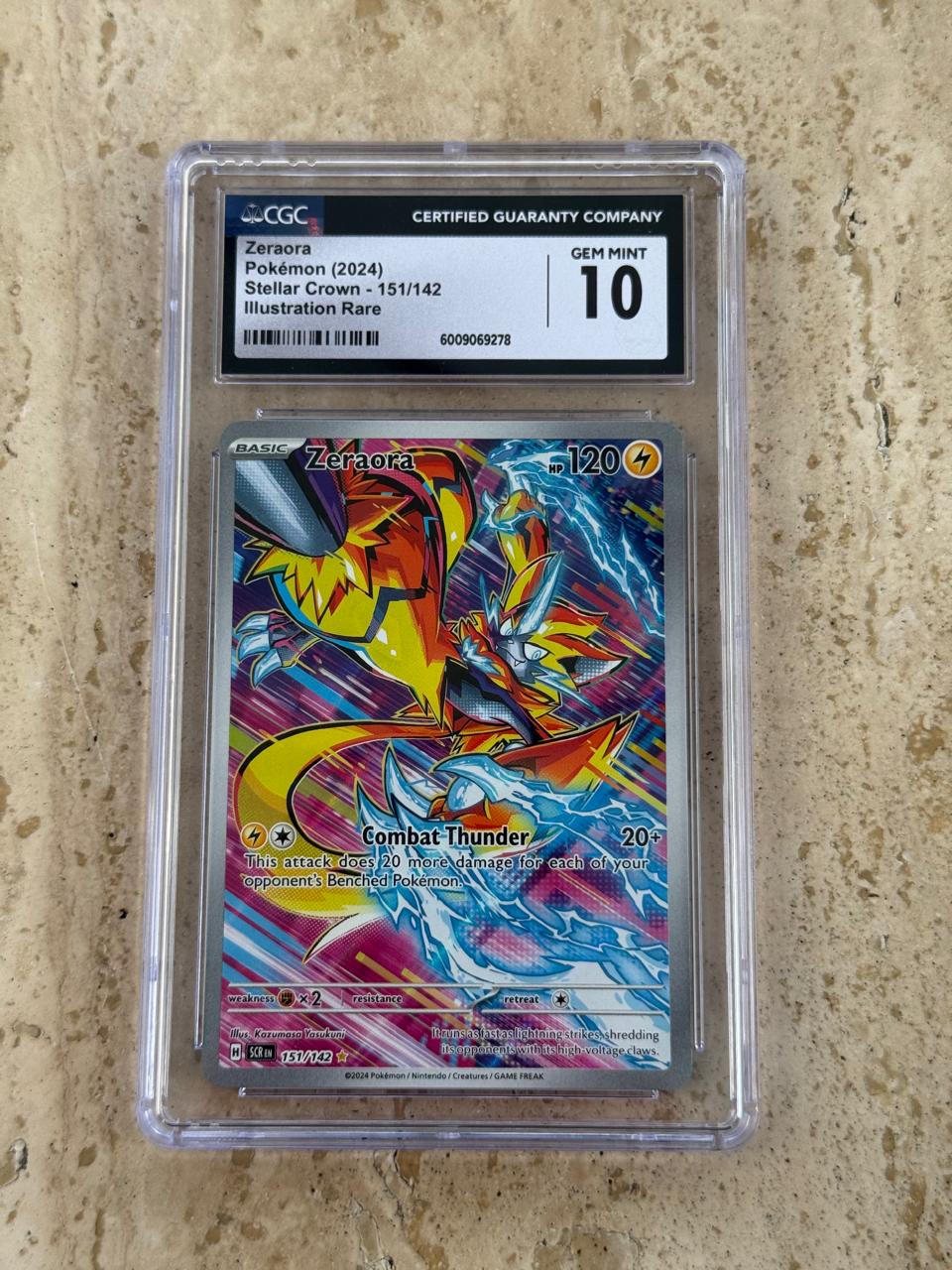 Zeraora 2024 Pokemon Scarlet & Violet Stellar Crown Art Rare