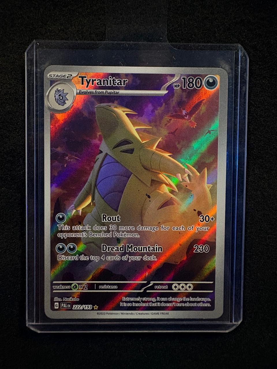 CARTA POKEMON TYRANITAR