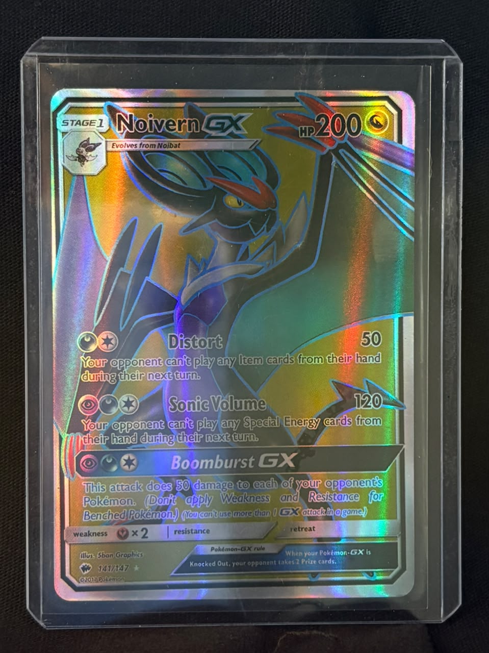 CARTA POKEMON Noivern GX 141/147