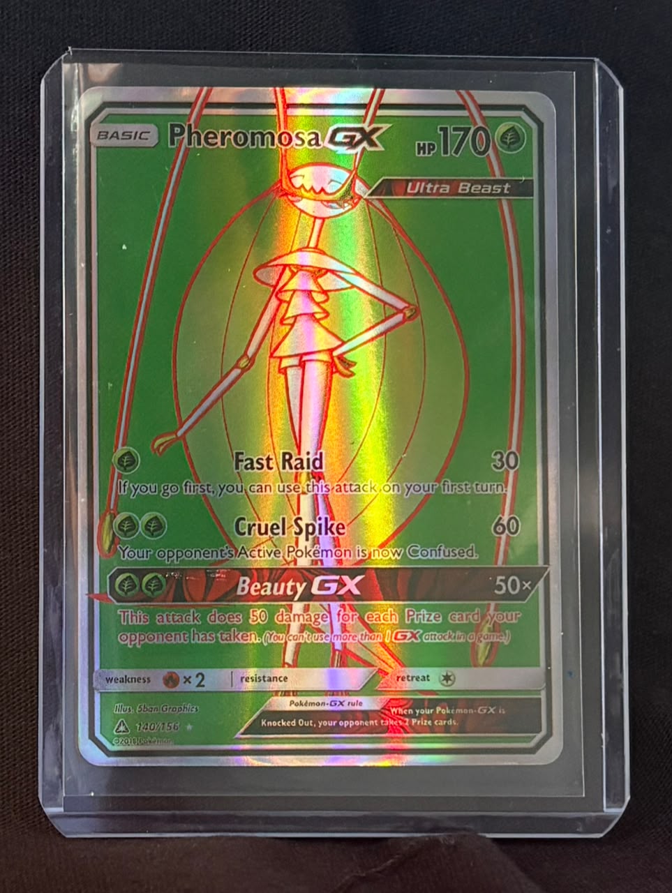 CARTA POKEMON Pheromosa GX 140/156 – Full Art