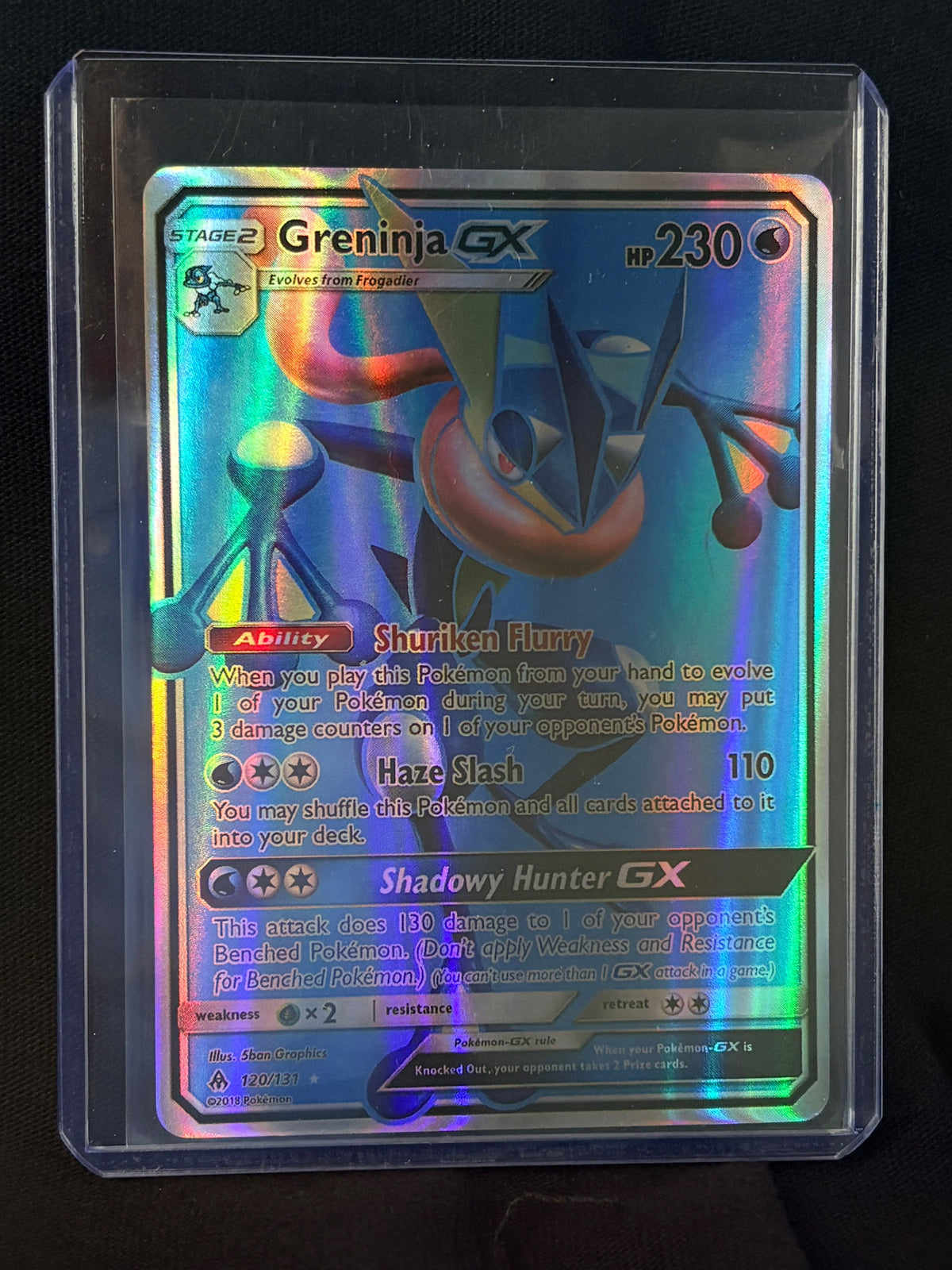CARTA POKEMON Greninja GX 120/131