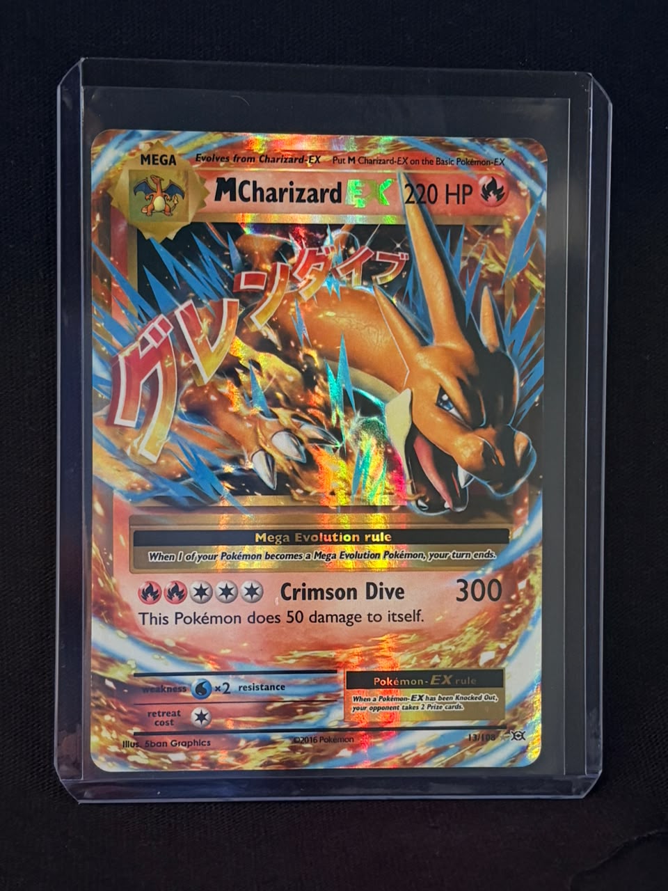 CARTA POKEMON M Charizard EX 13/108