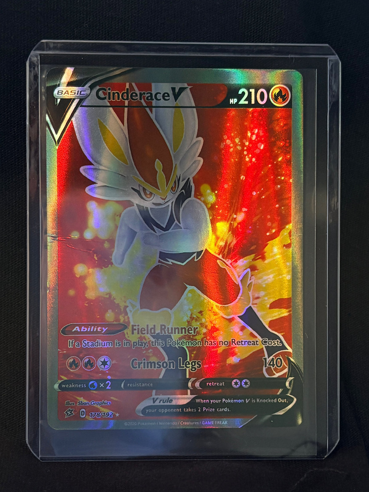 CARTA POKEMON Cinderace V 178/192 – Full Art