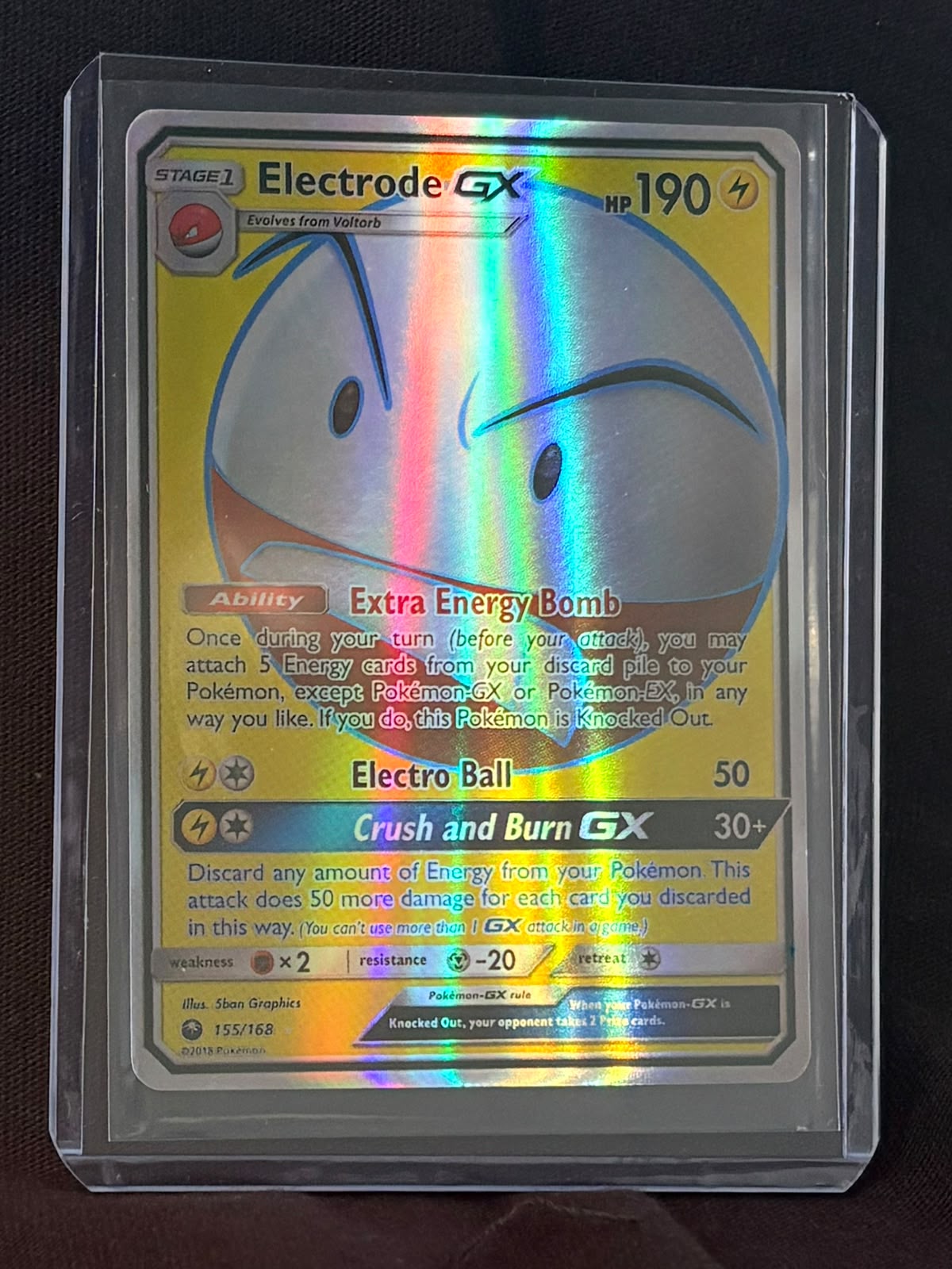 CARTA POKEMON Electrode GX 155/168 – Full Art