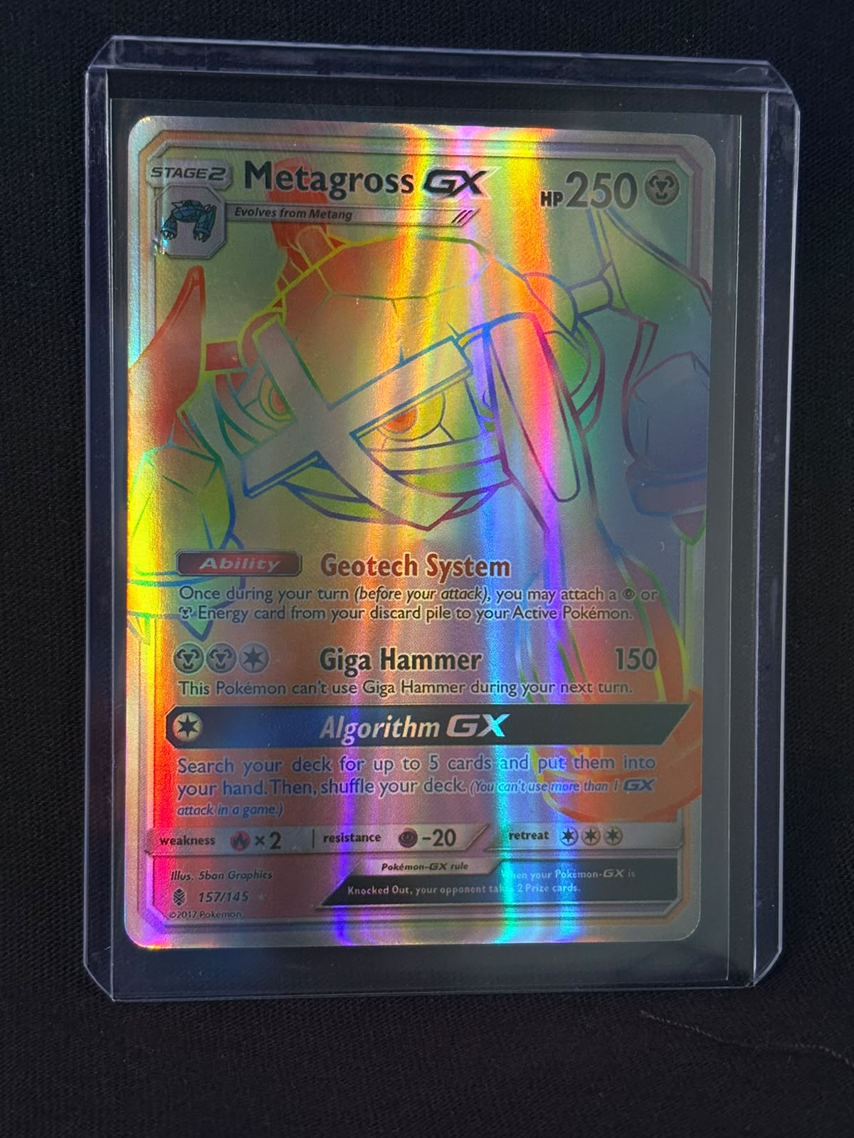 CARTA POKEMON Metagross GX 157/145 – Rainbow