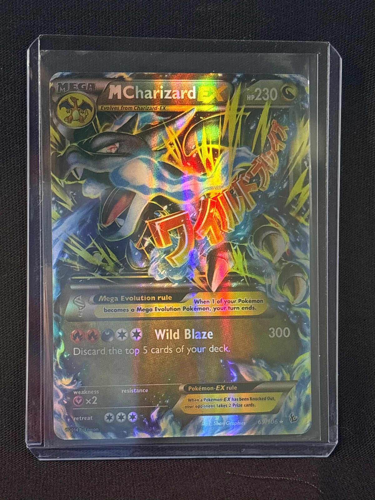 CARTA POKEMON M Charizard EX 69/106