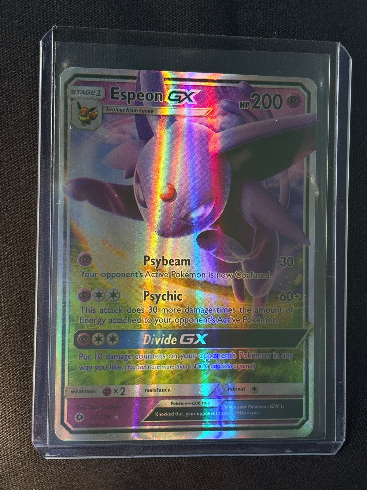 CARTA POKEMON Espeon GX 61/149