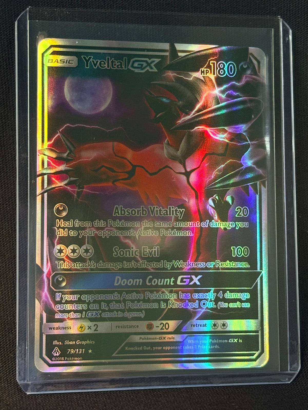CARTA POKEMON Yveltal GX 79/131