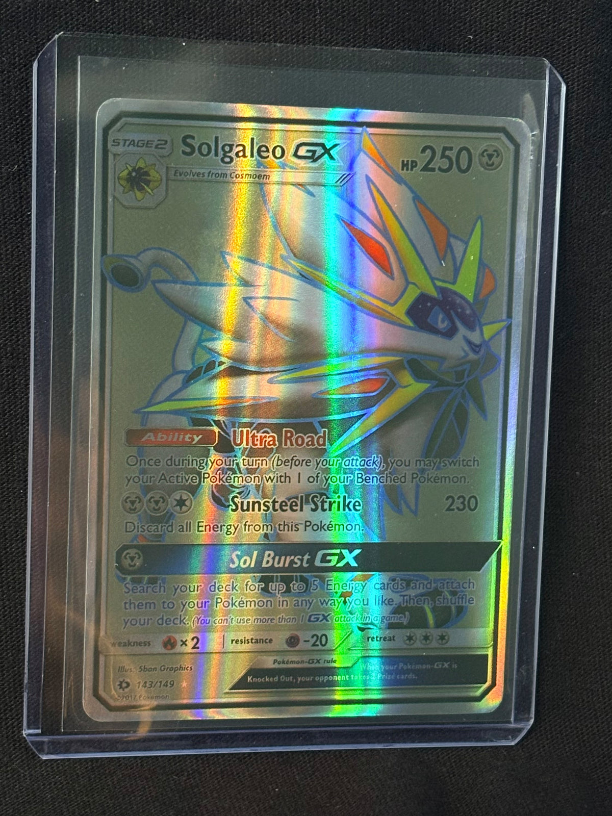 CARTA POKEMON Solgaleo GX 143/149 – Full Art