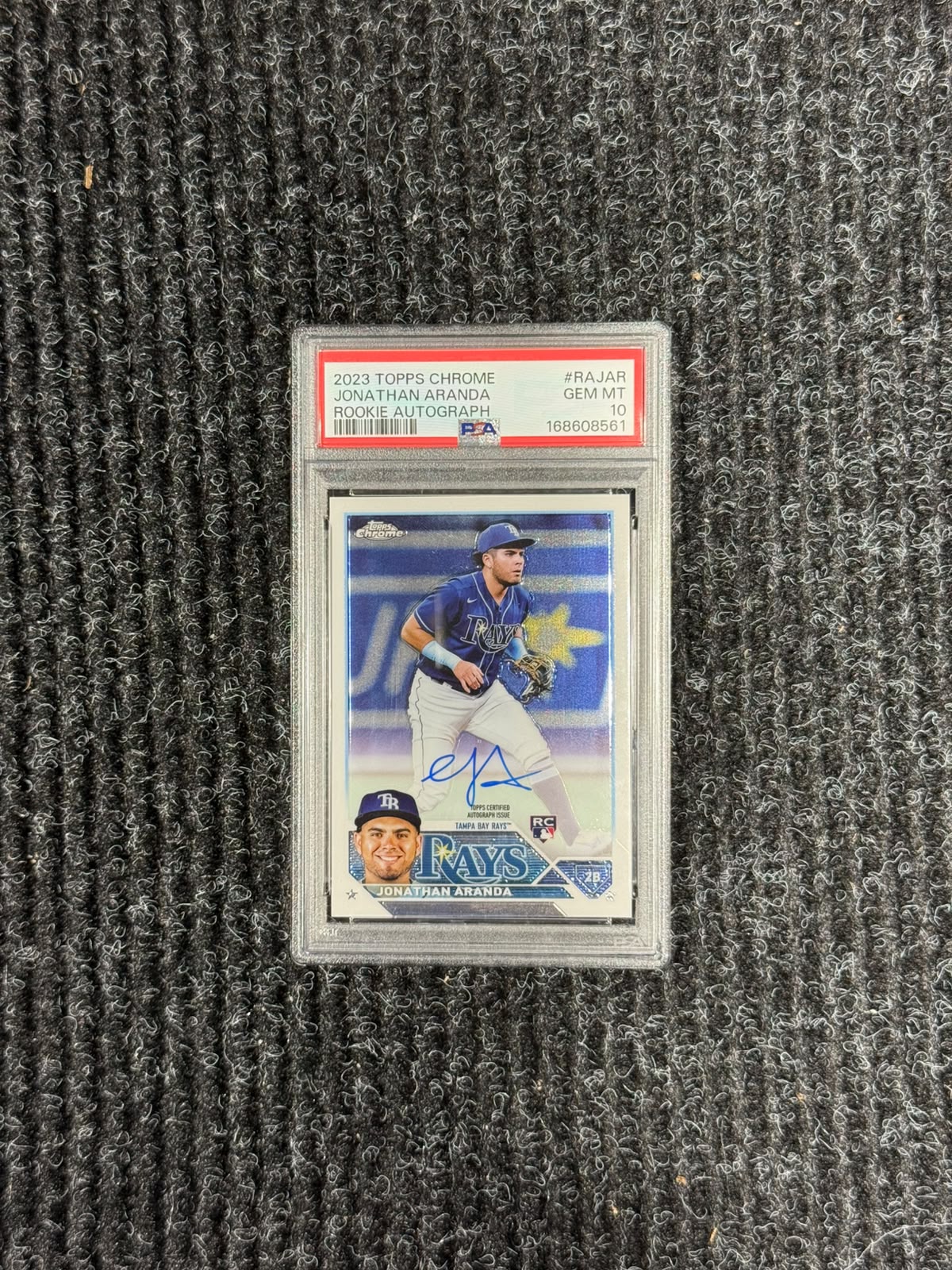 Jonathan Aranda 2023 Topps Chrome Rookie Autograph