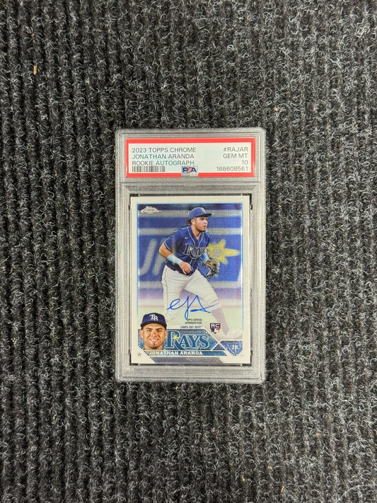 Jonathan Aranda 2023 Topps Chrome Rookie Autograph
