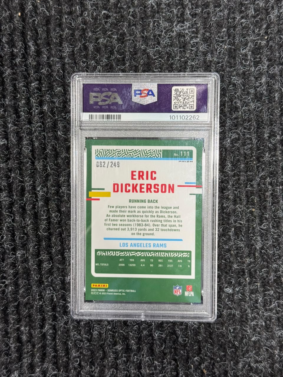 Eric Dickerson 2023 Panini Donruss Optic
