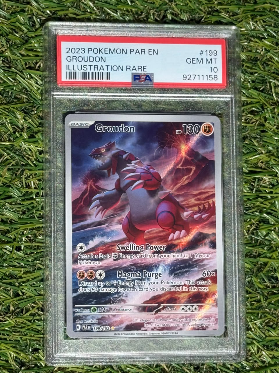 Groudon 2023 Pokemon Paradox Rift Illustration Rare