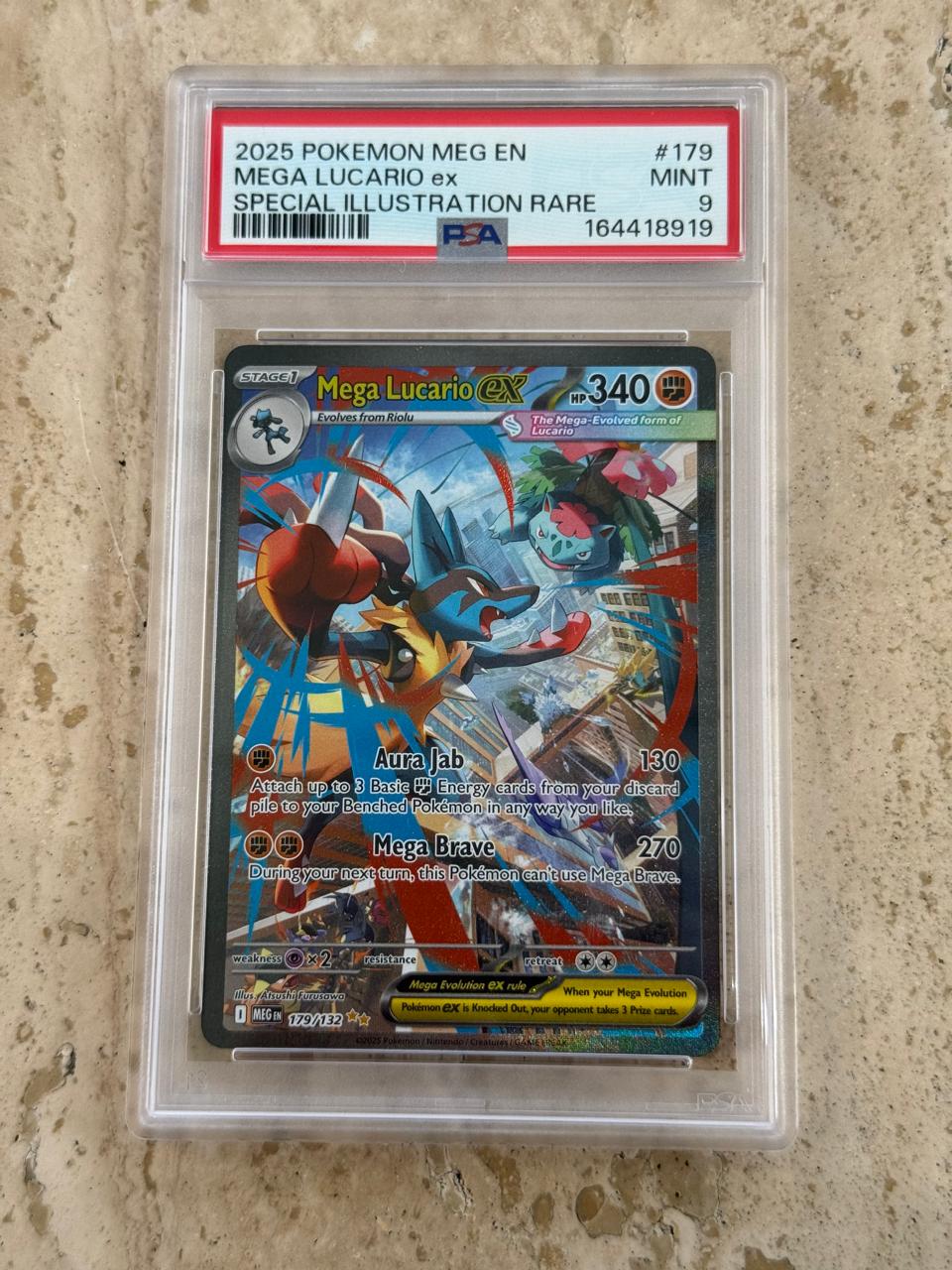 Mega Lucario Ex 2025 Pokemon Mega Evolution Special Illustration Rare